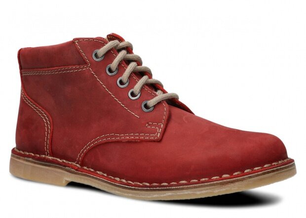 Trekking ankle boot NAGABA 079 red crazy leather