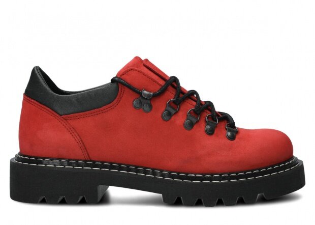 Shoe EVENEMENT EV902 red samuel leather