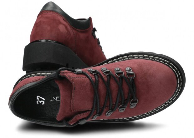 Shoe EVENEMENT EV902 burgundy samuel leather