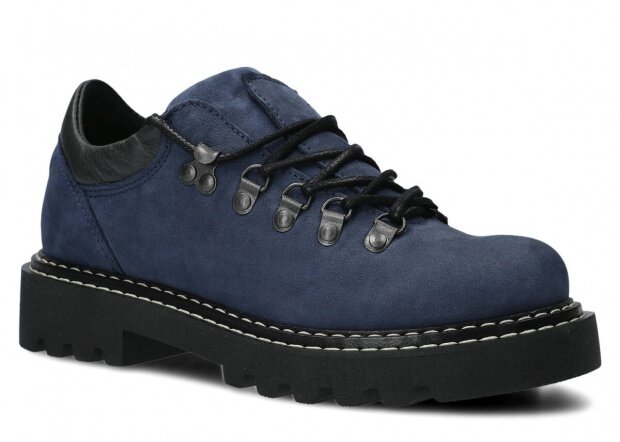 Shoe EVENEMENT EV902 navy blue samuel leather