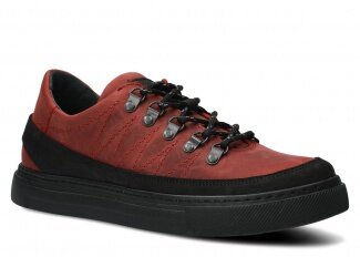 Men's shoe NAGABA 463<br /> red crazy leather