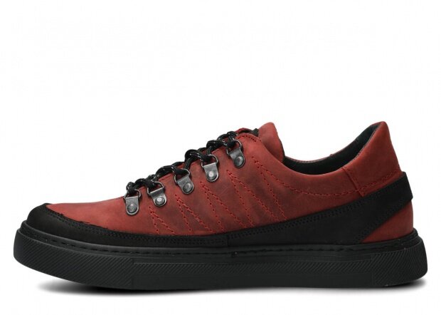 Men's shoe NAGABA 463 red crazy leather