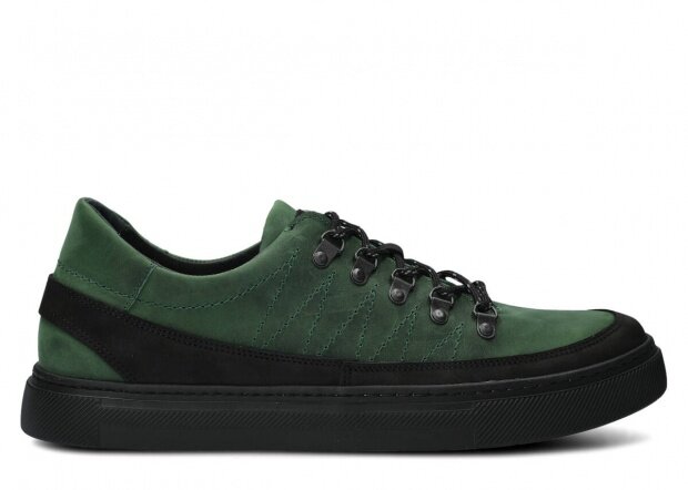 Men's shoe NAGABA 463 green crazy leather