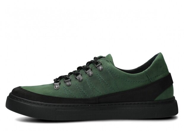 Men's shoe NAGABA 463 green crazy leather