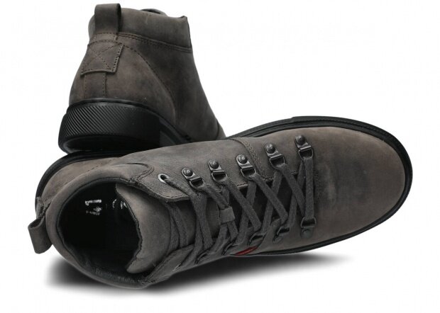 Men's trekking ankle boot NAGABA 4181 graphite crazy leather
