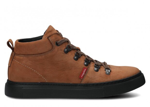 Men's trekking ankle boot NAGABA 4181 brown samuel leather