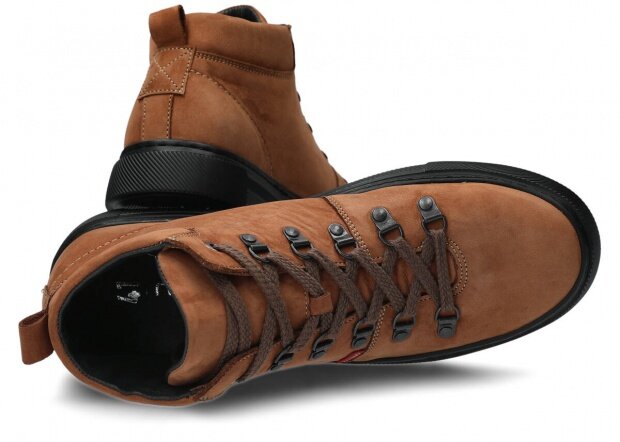 Men's trekking ankle boot NAGABA 4181 brown samuel leather