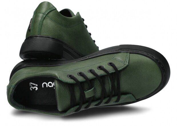 Shoe NAGABA 607 green cloud leather