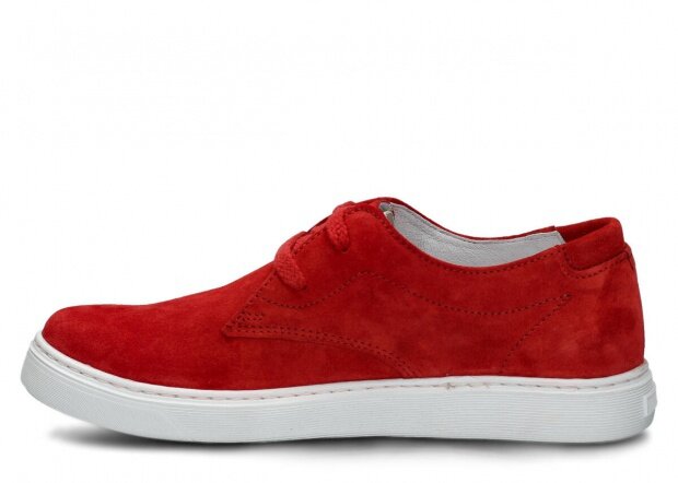 YOUTH SHOE MODEL 396 RED VELOURS - SIZE 38