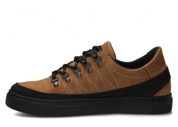 Men's shoe NAGABA 463 brown crazy leather