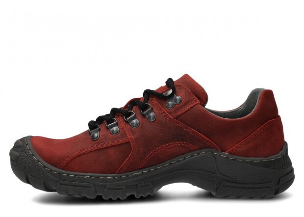Men's shoe NAGABA 457 red crazy leather