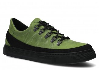Men's shoe NAGABA 463<br /> light green crazy leather