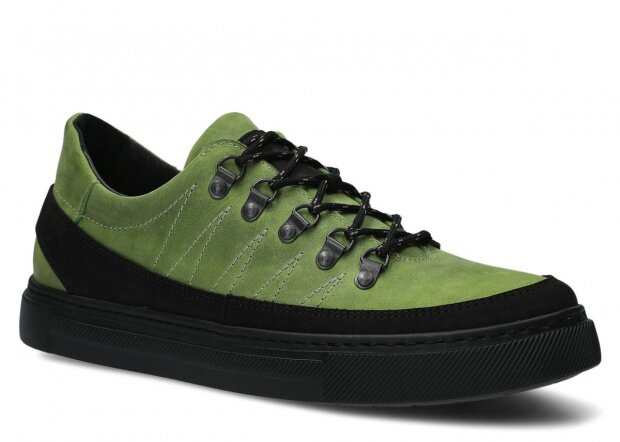 Men's shoe NAGABA 463 light green crazy leather