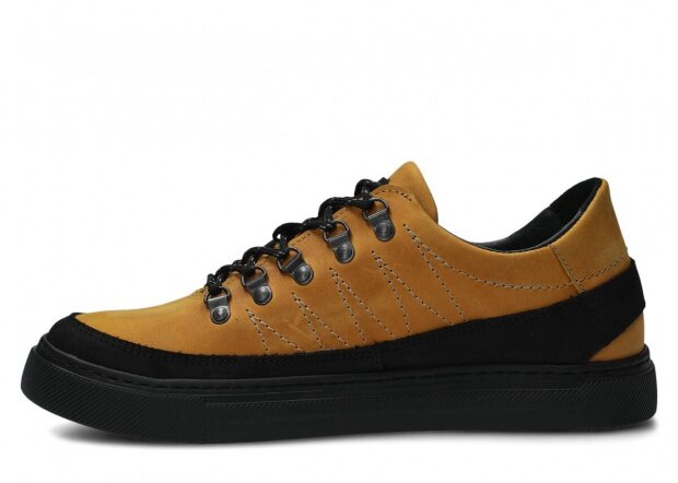 Men's shoe NAGABA 463 yellow crazy leather