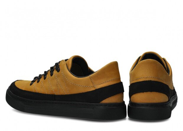 Men's shoe NAGABA 463 yellow crazy leather