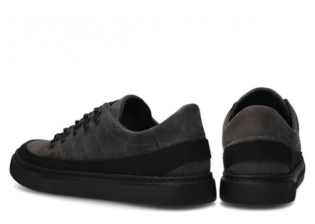 Men's shoe NAGABA 463 graphite crazy leather