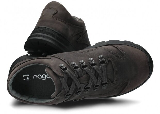 Men's shoe NAGABA 470 graphite crazy leather