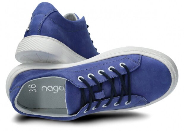 Shoe NAGABA 607 blue parma leather