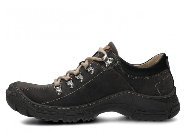 Men's trekking shoe NAGABA 455 HOCZ graphite crazy leather