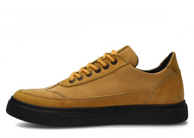 Men's shoe NAGABA 464 yellow samuel leather
