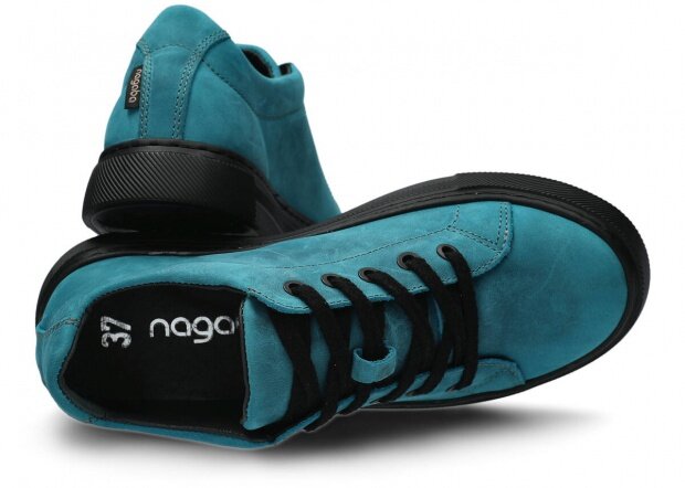 Shoe NAGABA 607 turquoise crazy leather