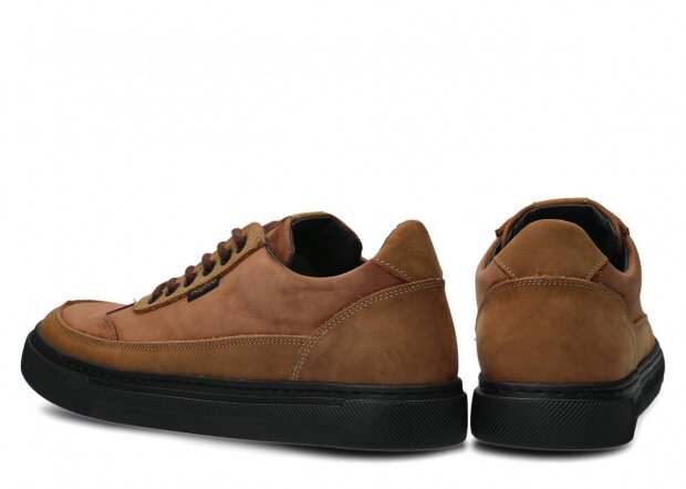 Men's shoe NAGABA 464 brown samuel leather