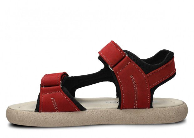 Women's sandal NAGABA 025 red parma leather