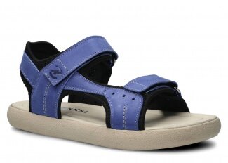 Women's sandal NAGABA 025<br /> blue parma leather