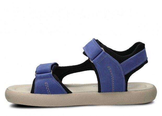 Women's sandal NAGABA 025 blue parma leather