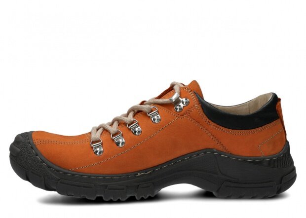 Men's trekking shoe NAGABA 455 HOCZ orange campari leather