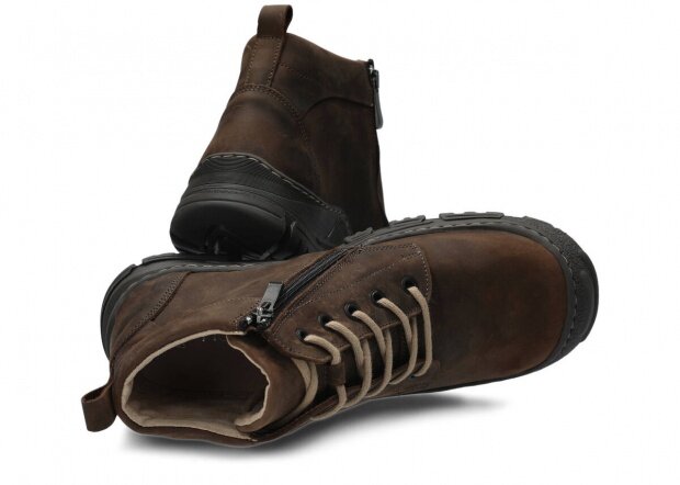 Men's ankle boot NAGABA 436 HOCZ olive crazy leather