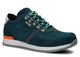 Shoe NAGABA 313<br /> turquoise velours leather
