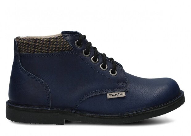 Trekking ankle boot NAGABA 079 navy blue cloud leather