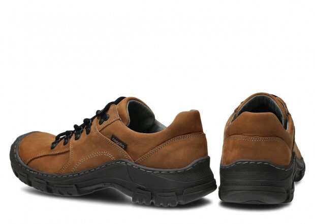 Men's shoe NAGABA 457 brown crazy leather