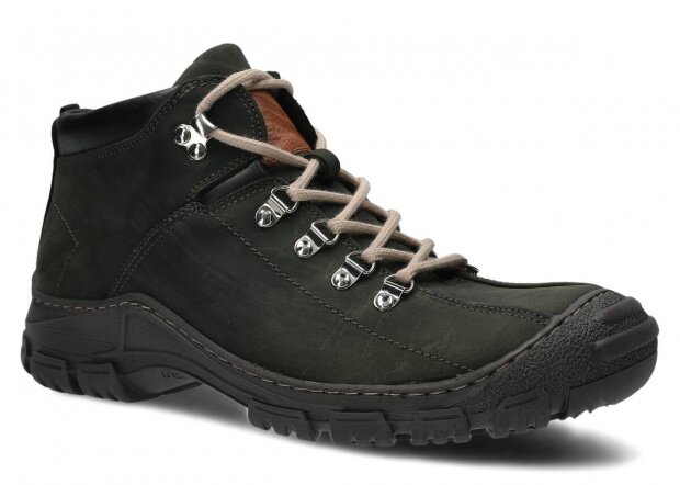 Men's trekking ankle boot NAGABA 456 khaki crazy leather