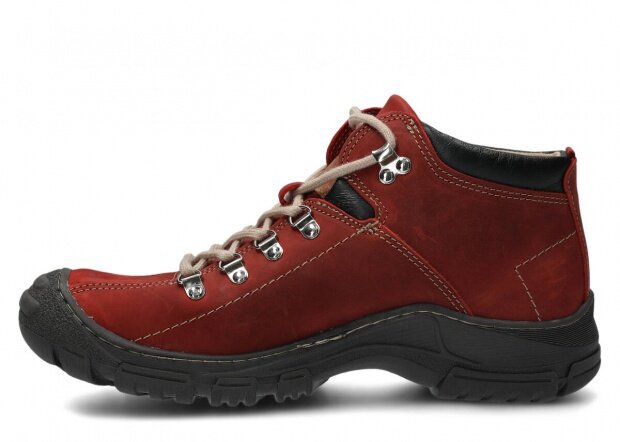 Men's trekking ankle boot NAGABA 456 red crazy leather