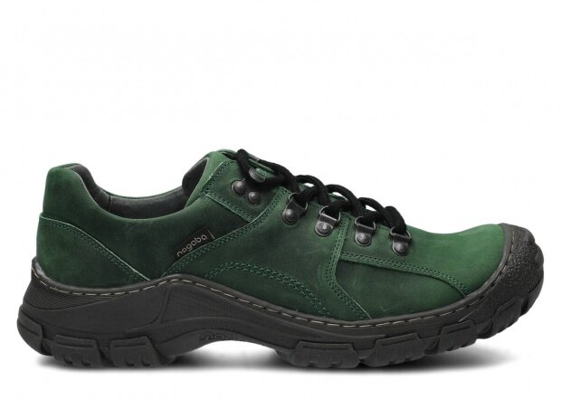 Men's shoe NAGABA 457 green crazy leather