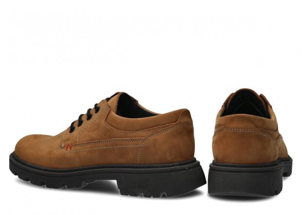 Men's shoe NAGABA 475 brown crazy leather