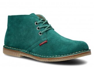 Ankle boot NAGABA 082<br /> aquamarine velours leather