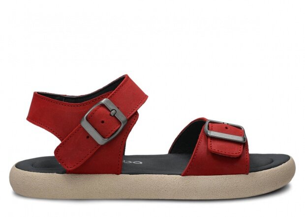Youth shoes sandal NAGABA 026 red parma leather