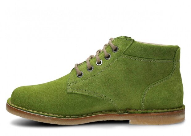 Men's ankle boot NAGABA 076 pistachio velours leather