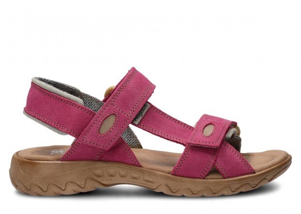 Women's sandal NAGABA 168 pink velours leather