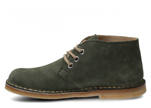 Ankle boot NAGABA 082 khaki velours leather