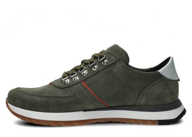 Men's shoe NAGABA 460 khaki velours leather