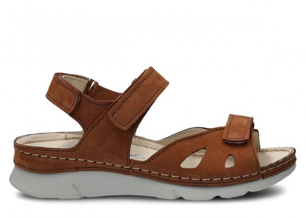 Women's sandal NAGABA 102 brown samuel leather