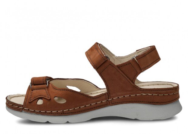 Women's sandal NAGABA 102 brown samuel leather