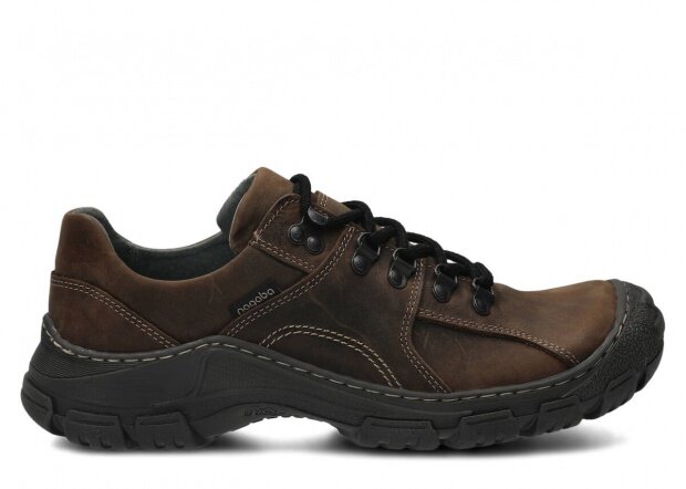 Men's shoe NAGABA 457 olive crazy leather