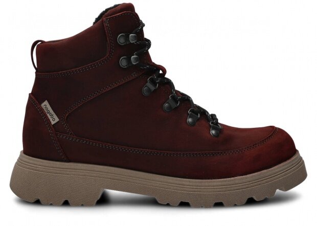 Trekking ankle boot NAGABA 287 burgundy crazy leather