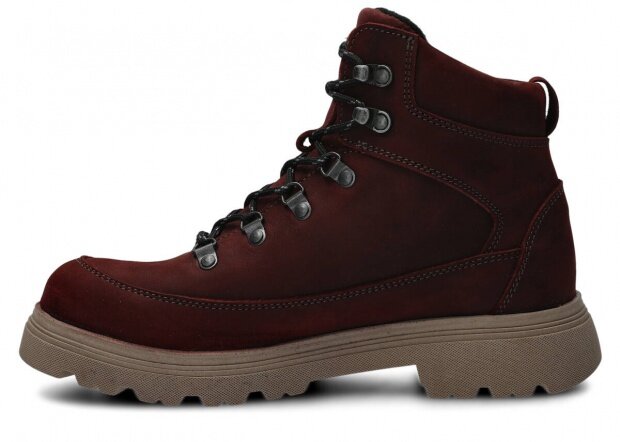 Trekking ankle boot NAGABA 287 burgundy crazy leather