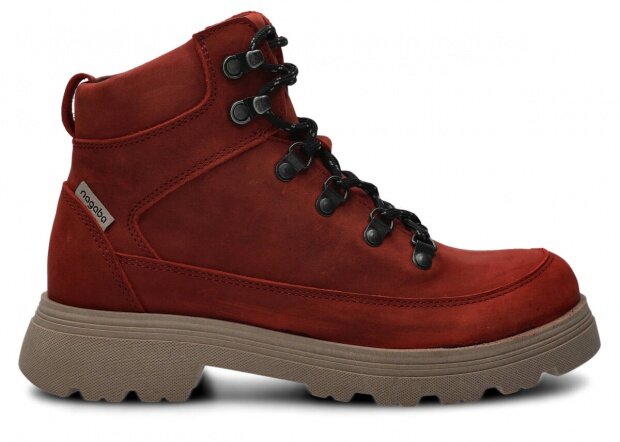 Trekking ankle boot NAGABA 287 red crazy leather